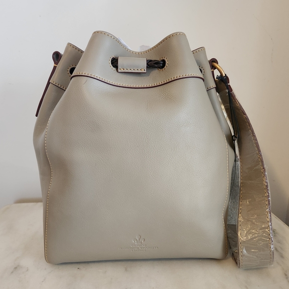 NWT Dooney & Bourke Hattie Drawstring Florentine Leather Bucket Bag Wallet - Picture 12 of 15